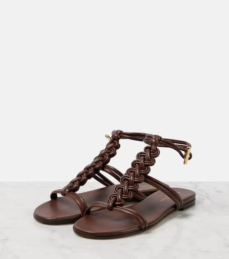 Gianvito Rossi Capua braided leather sandals 4