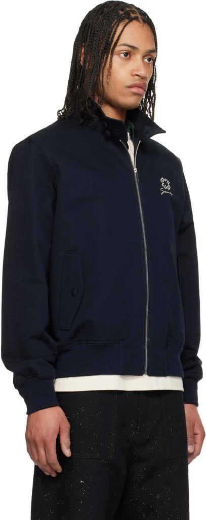 Givenchy Navy Monogram 72 Crystals Harrington Jacket 2