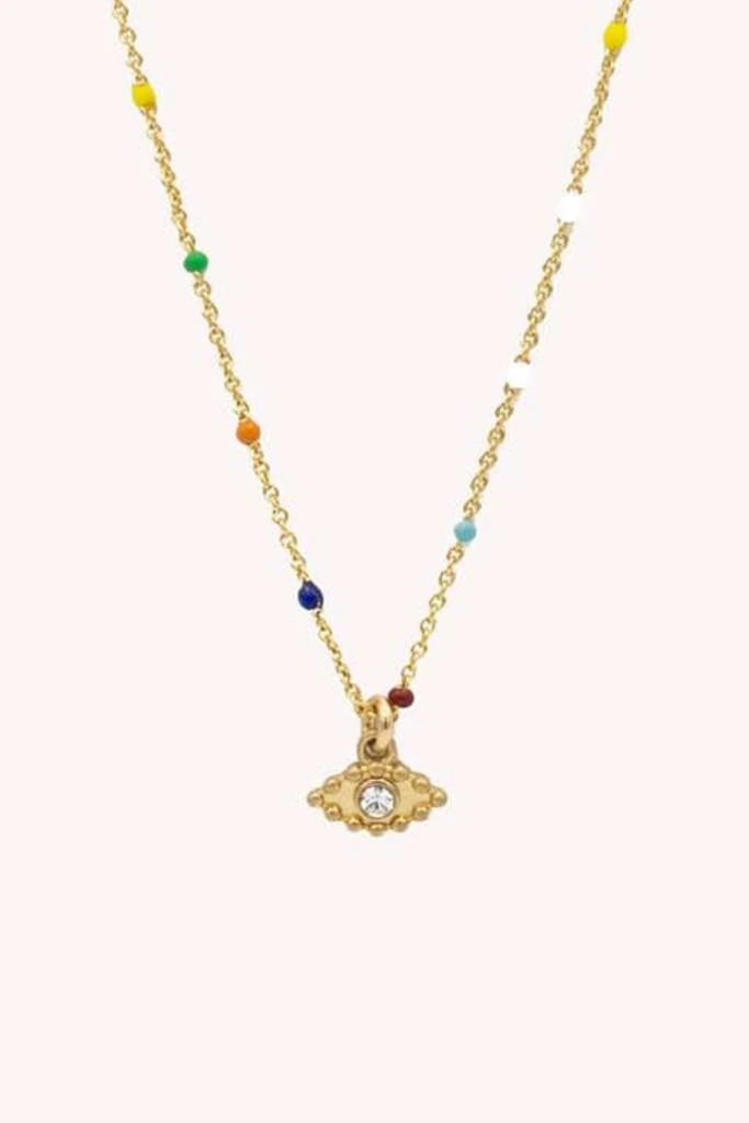 Rebecca Minkoff Evil Eye Multi Bead Necklace 2