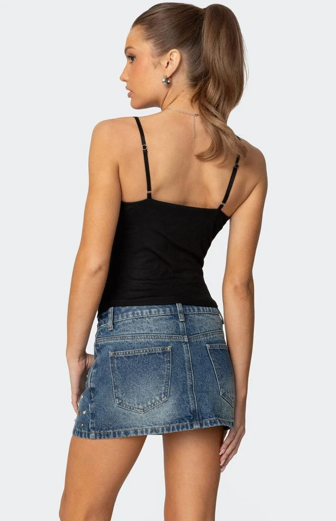 Edikted Layered Bra Cowl Neck Top 5