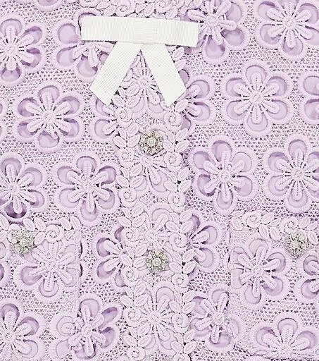 Self Portrait Embellished guipure lace cardigan 3