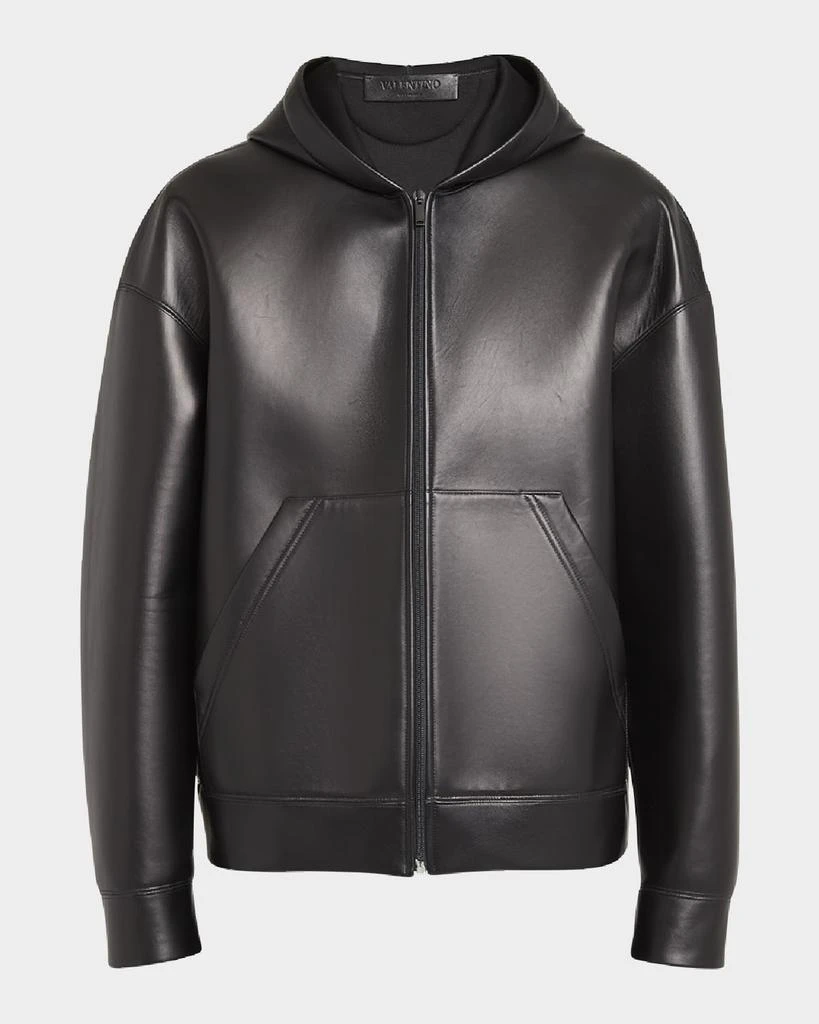 Valentino Men's Master Glove Full-Zip Leather Jacket 1