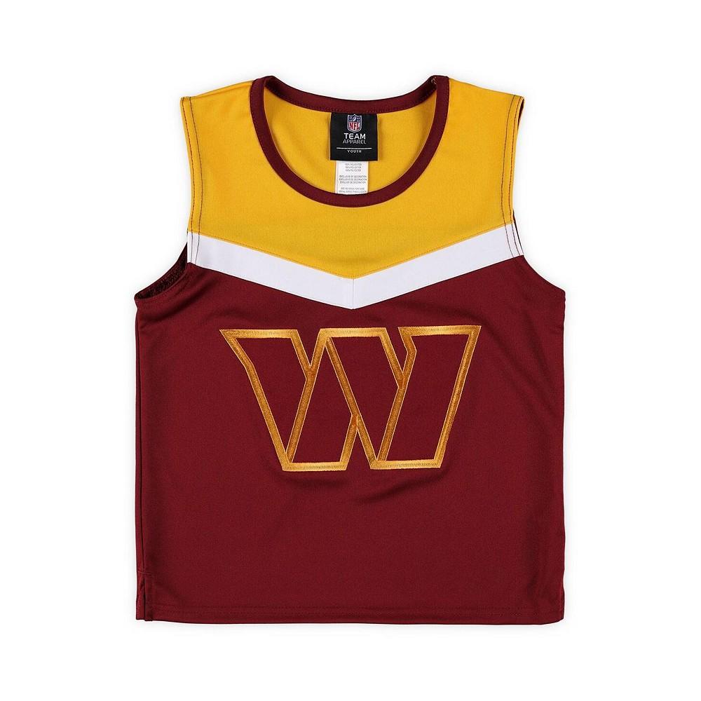 Outerstuff Big Girls Burgundy Washington Commanders Spirit Cheerleader Two-Piece Set