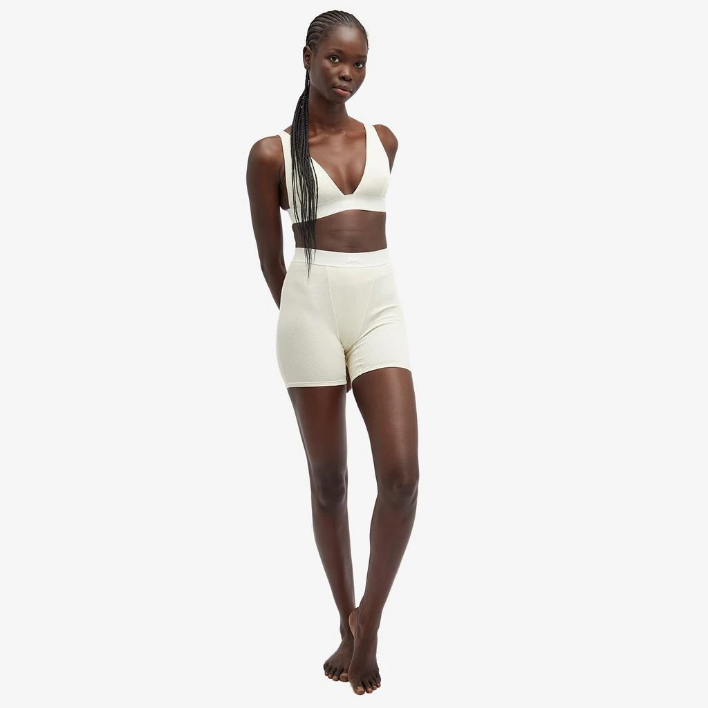 SKIMS SKIMS Cotton Rib Plunge Bralette 4
