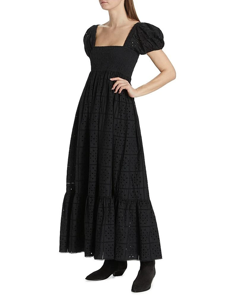 Ganni Broderie Anglaise Cotton Maxi Dress 4