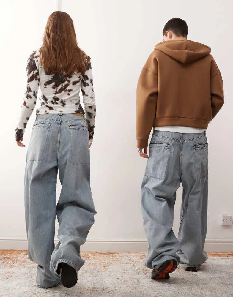 Weekday Weekday Unisex Astro low rise baggy jeans 3