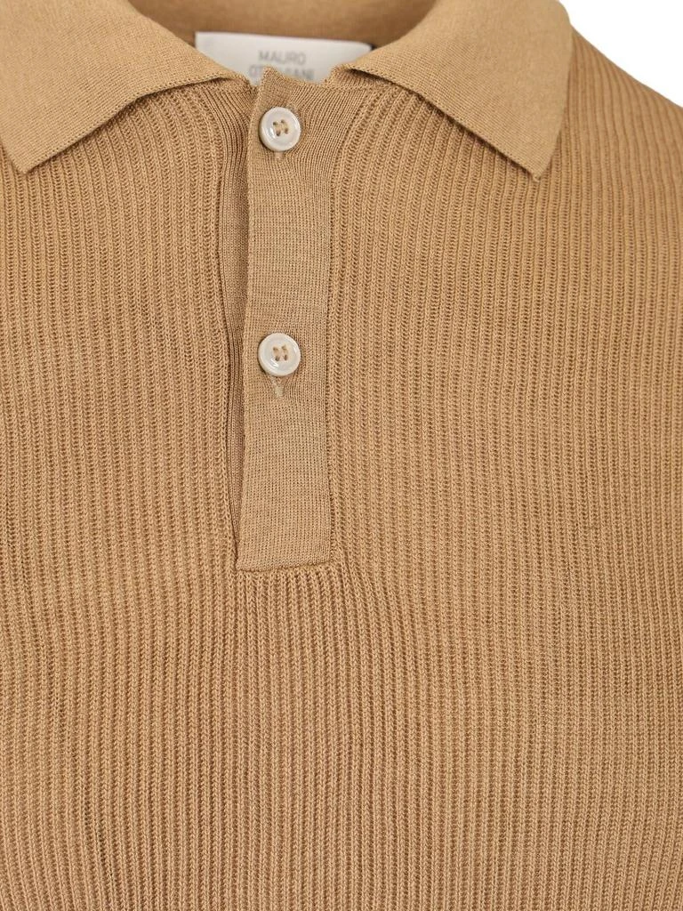 mauro ottaviani Mauro Ottaviani Ribbed Knit Polo 3