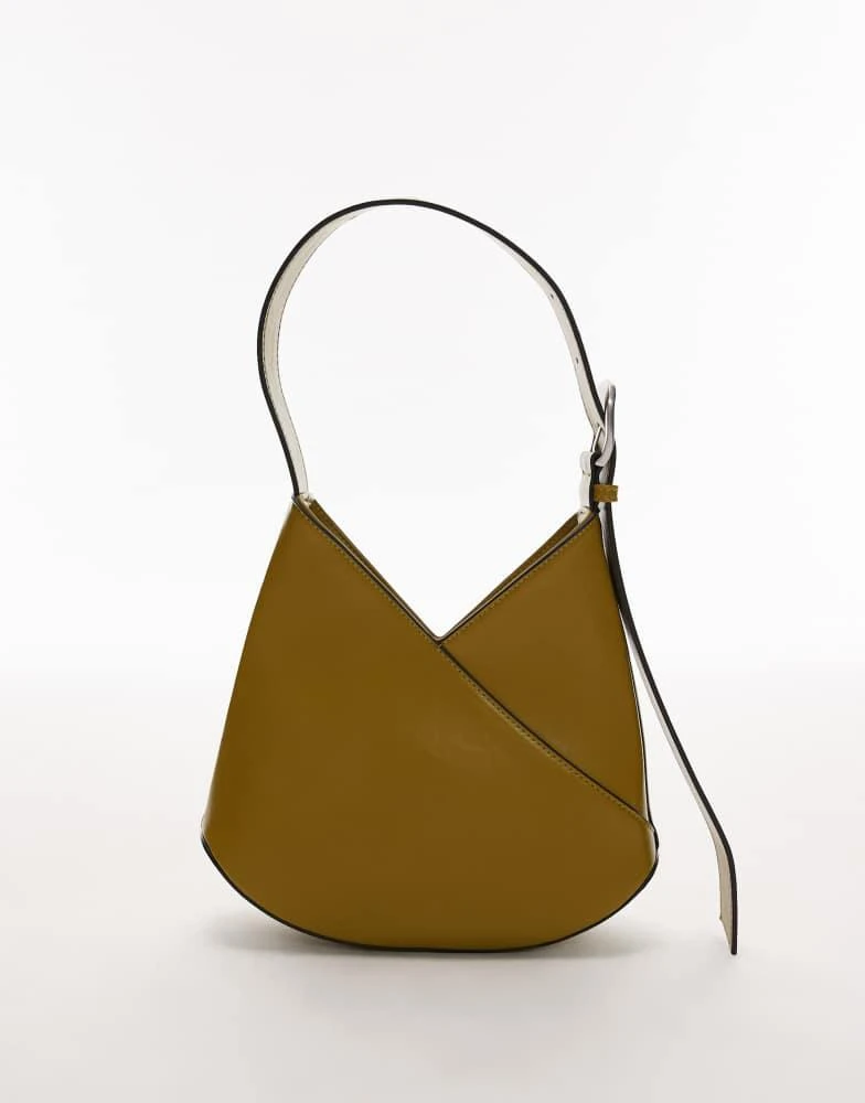Topshop Topshop Sascha V shoulder bag in green 2