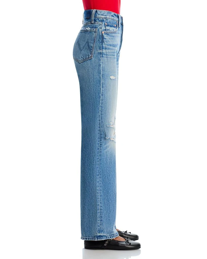 MOTHER The Rambler Sneak High Rise Wide Straight Jeans in Tcb 4