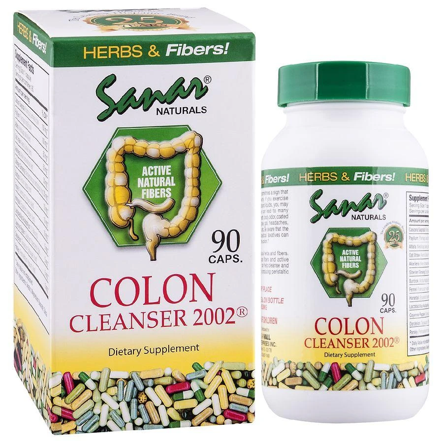 Sanar Naturals Colon Cleanser 2002 Dietary Supplement 450 mg Capsules 3