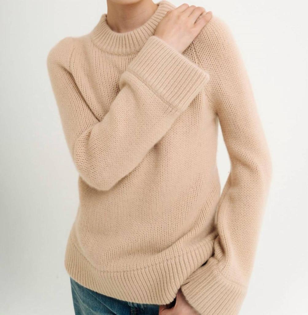 Madeleine Thompson Aida Top In Buttermilk