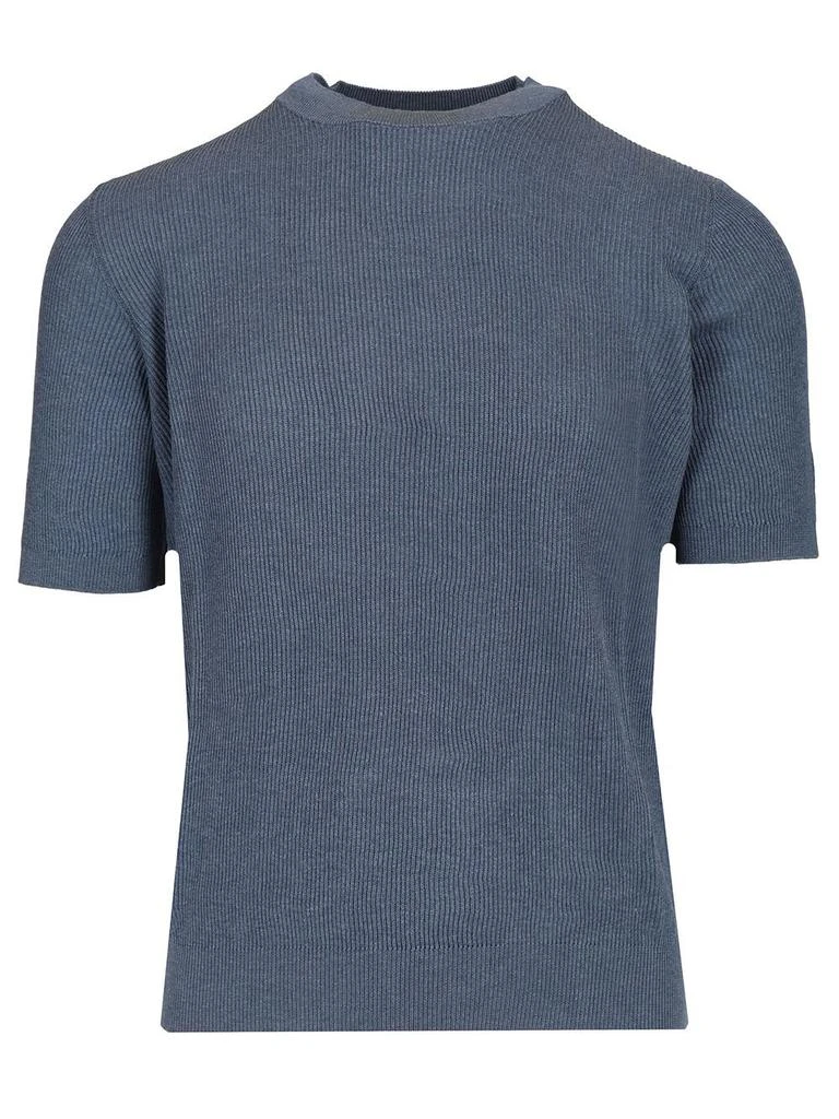 mauro ottaviani Mauro Ottaviani Ribbed Crew Neck T-Shirt 1