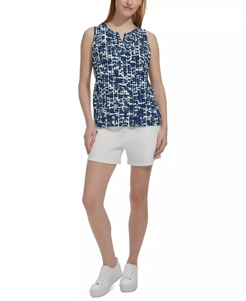 Marc New York by Andrew Marc Women's Cotton Abstract-Print Tank Top 4