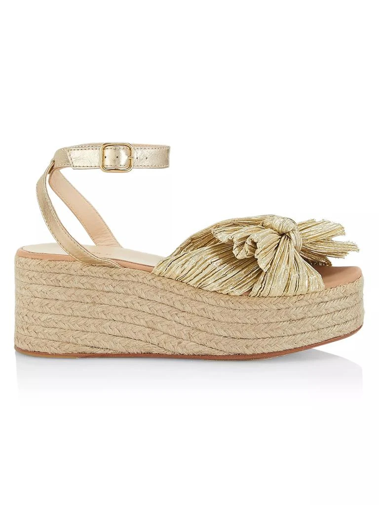 Loeffler Randall Gaby Pleated Bow Espadrille Sandals 1