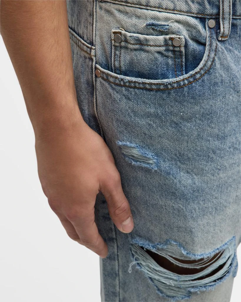 WHO DECIDES WAR Men's Relaxed Gnarly Denim Jeans 7