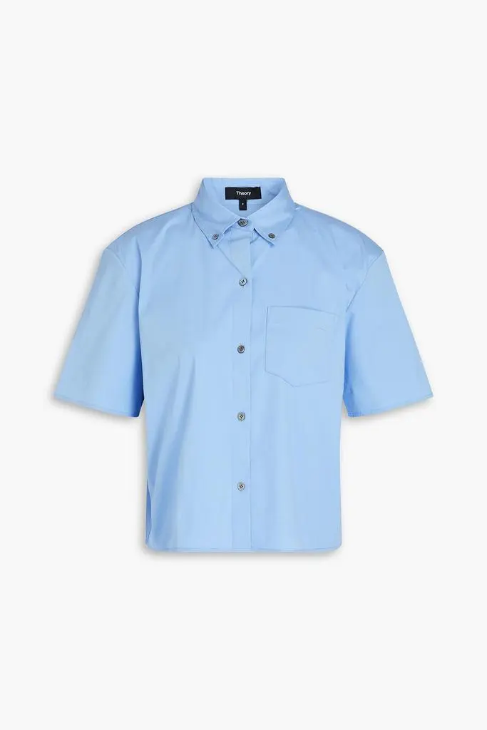 Theory Cotton-blend poplin shirt