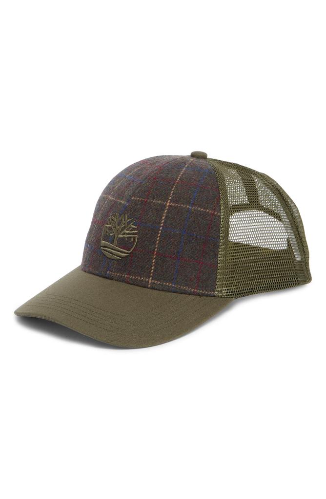 Timberland Plaid Trucker Cap