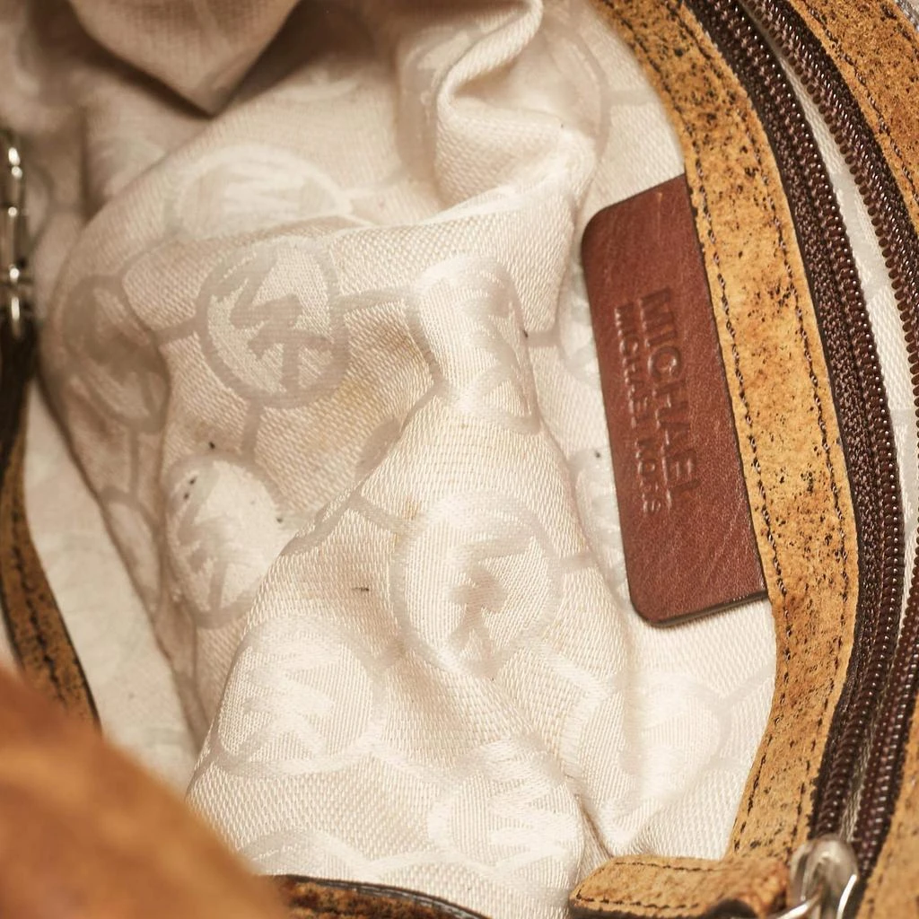 Michael Kors MICHAEL Michael Kors Tan/Black Alcantara East/West Hamilton Satchel 9