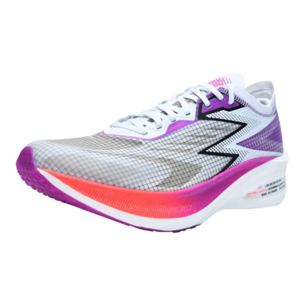 361 Degrees Men's Flame Shoes In White/neon Purplevine 1