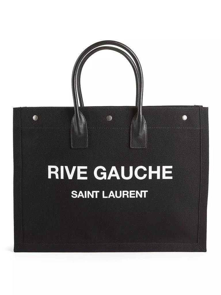 Yves Saint Laurent Rive Gauche Linen Tote 1
