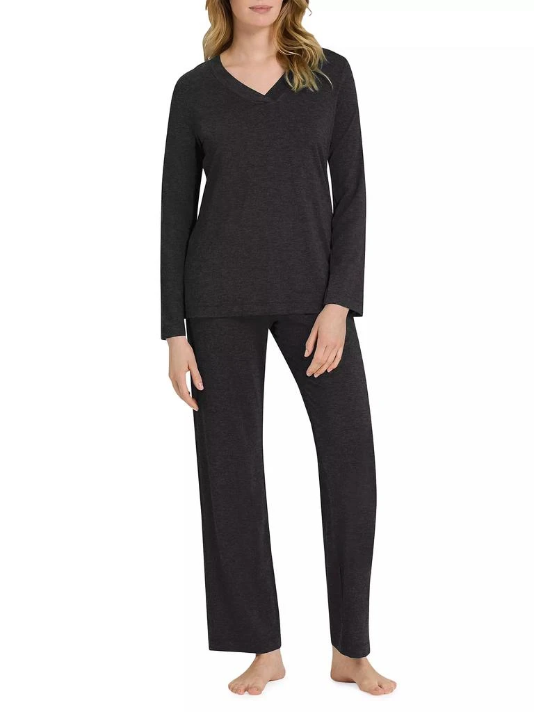 Hanro Champagne Long-Sleeve Pajama Set 2