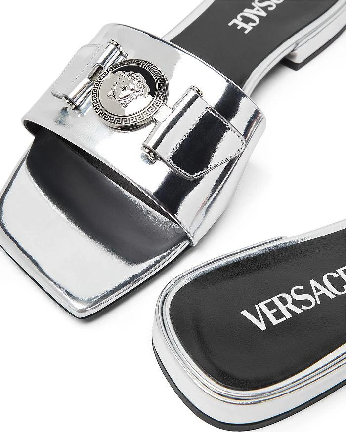 Versace Women's Medusa Medallion Flat Slide Sandals 3