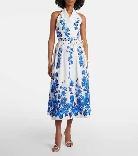 REBECCA VALLANCE Orchid Blues floral midi dress 2