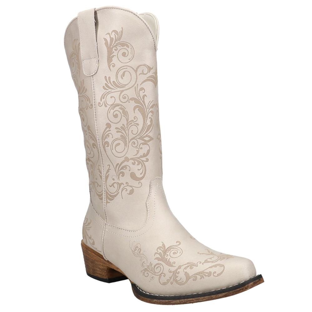 Roper Tall Stuff Embroidery Snip Toe Cowboy Boots