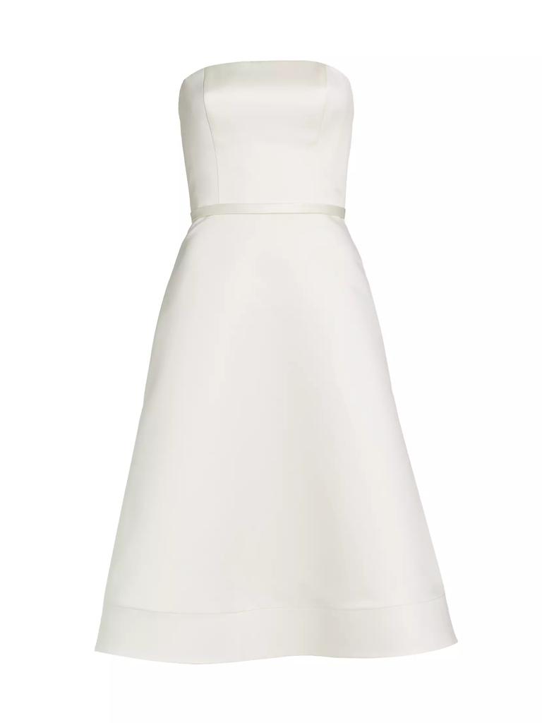 Amsale Duchesse Satin Strapless Dress