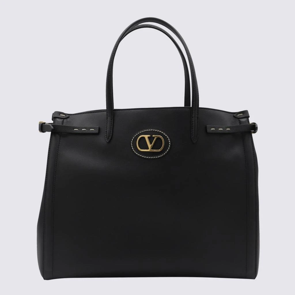 Valentino Valentino Garavani Black Leather Totes 1