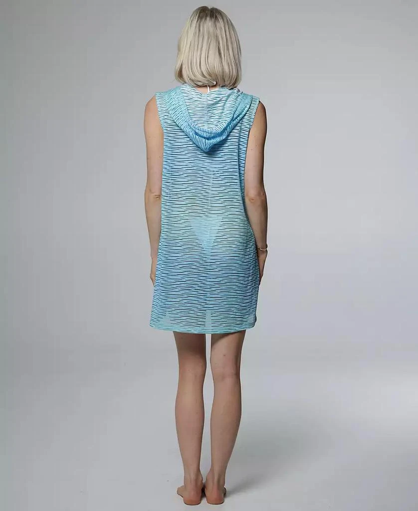 J Valdi Women's Sleeveless Full-Zip Swim Hoodie 3