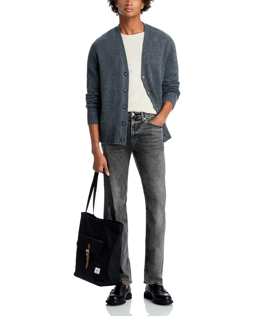 FRAME Jet Set Modern Slim Straight Jeans in Silent Black 2