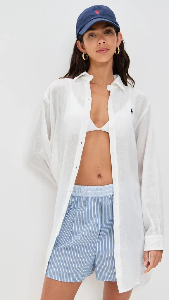 Ralph Lauren Cotton Linen Boyfriend Shirt 1