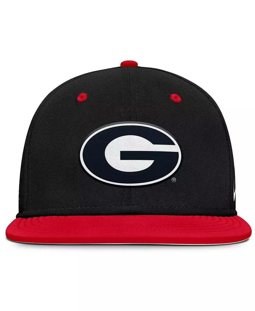 NIKE Men's Black Georgia Bulldogs On-Field Dugout True Performance Fitted Hat 4