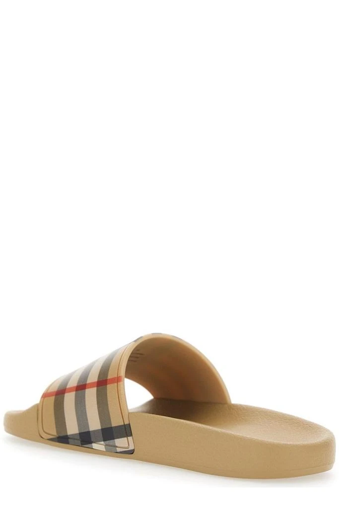 Burberry Burberry Kids Checked Slip-On Slides 3