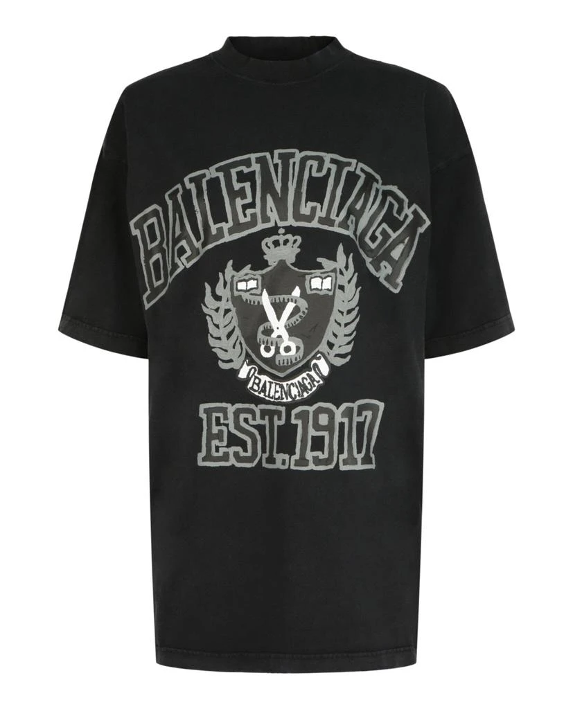 Balenciaga Oversized College Logo T-Shirt