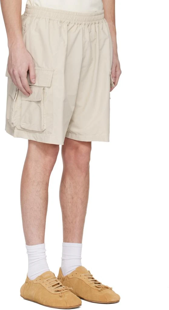 ABRA Beige Mini Cargo Shorts 2