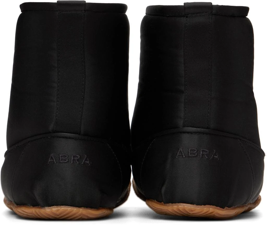 ABRA Black Satin Baby Boots 2