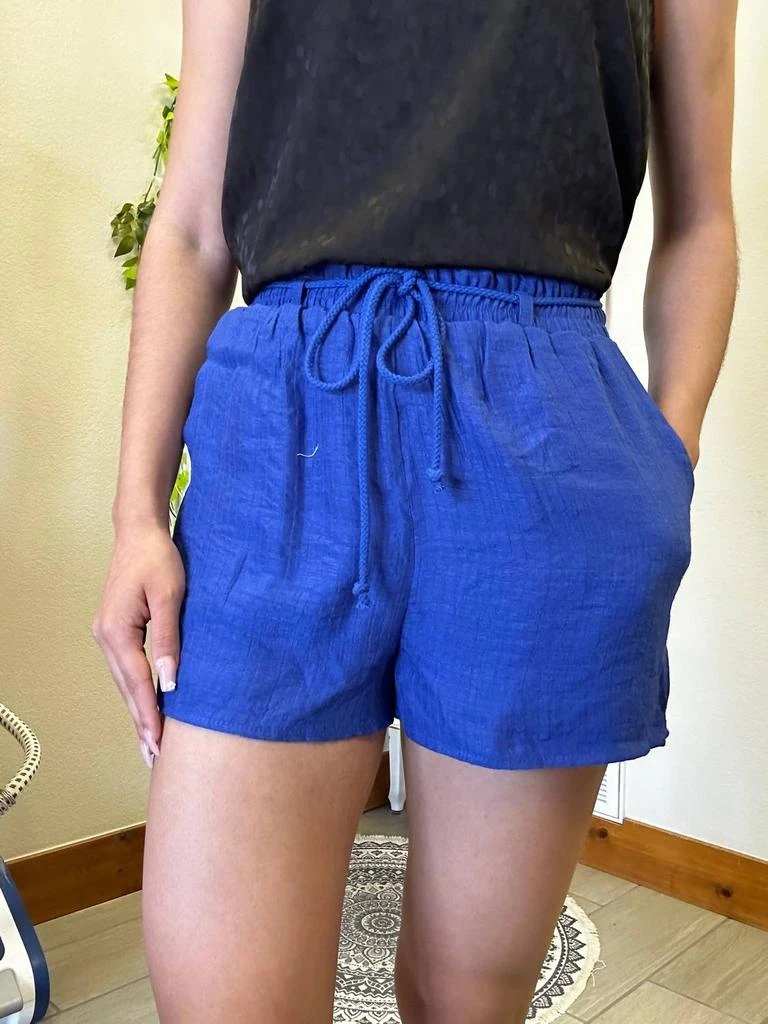Blu Pepper Blu Pepper - Crinkled Ruffle Waist Draw String Shorts 4