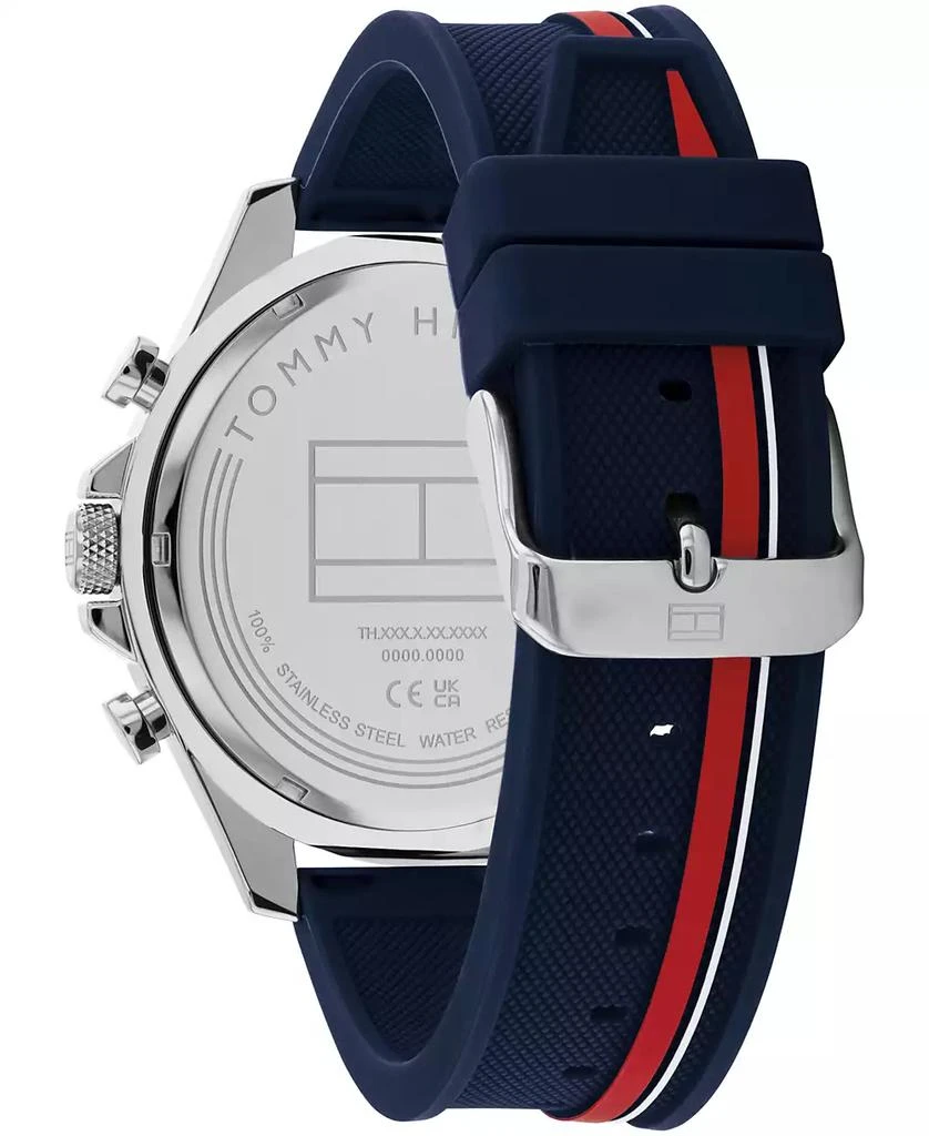 Tommy Hilfiger Men's Multifunction Blue Silicone Watch 46mm 3