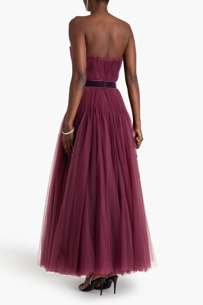 Zac Posen Strapless pleated tulle gown 3