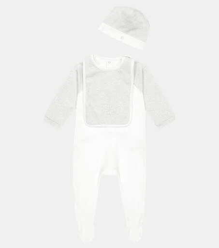 Givenchy Baby cotton onesie, hat and bib set 2