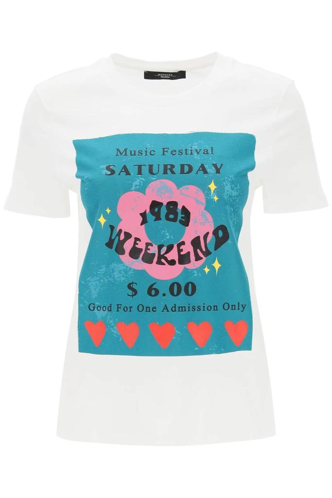 WEEKEND MAX MARA 'sante' t-shirt with print 1