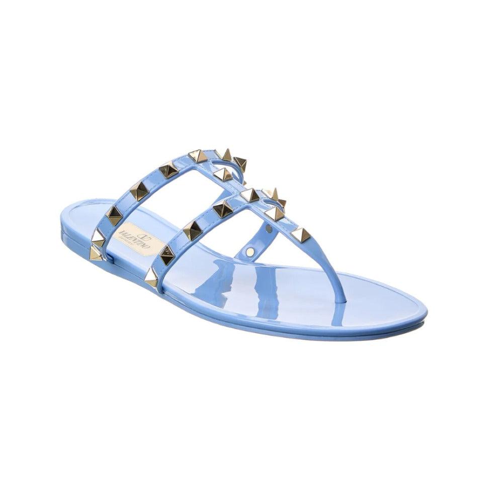 Valentino Garavani Valentino Garavani Women's Jelly Thong Sandals, Light Blue