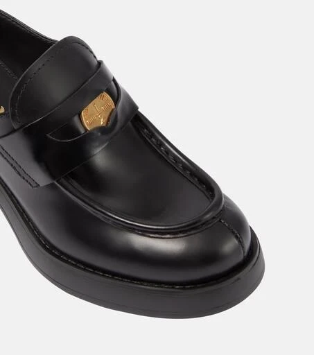 Miu Miu Leather penny loafers 6