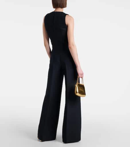 Stella McCartney Chain-detail wool and silk jumpsuit 3
