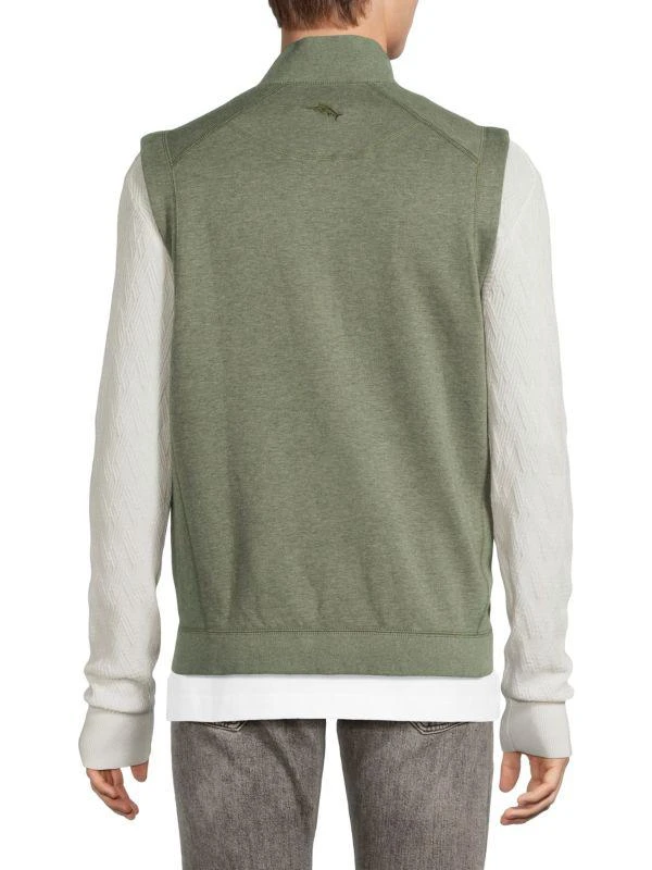 Tommy Bahama Mockneck Linen Blend Vest 2