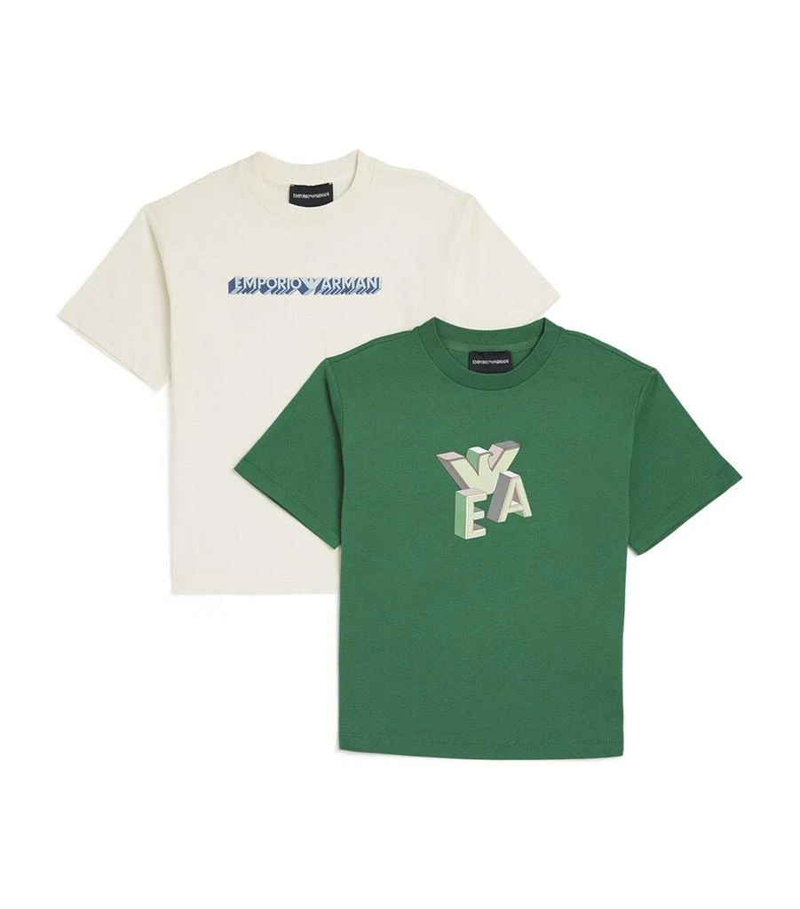 Emporio Armani Set of 2 Cotton Logo T-Shirts (4-16 Years) 1