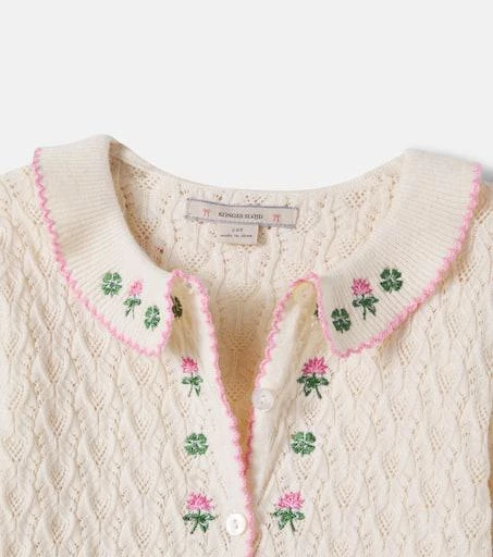 Konges Sløjd Rosier cotton, wool, and cashmere cardigan 3