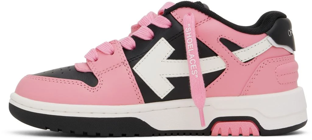 Off-White Kids Pink & Black Out Of Office Sneakers 3